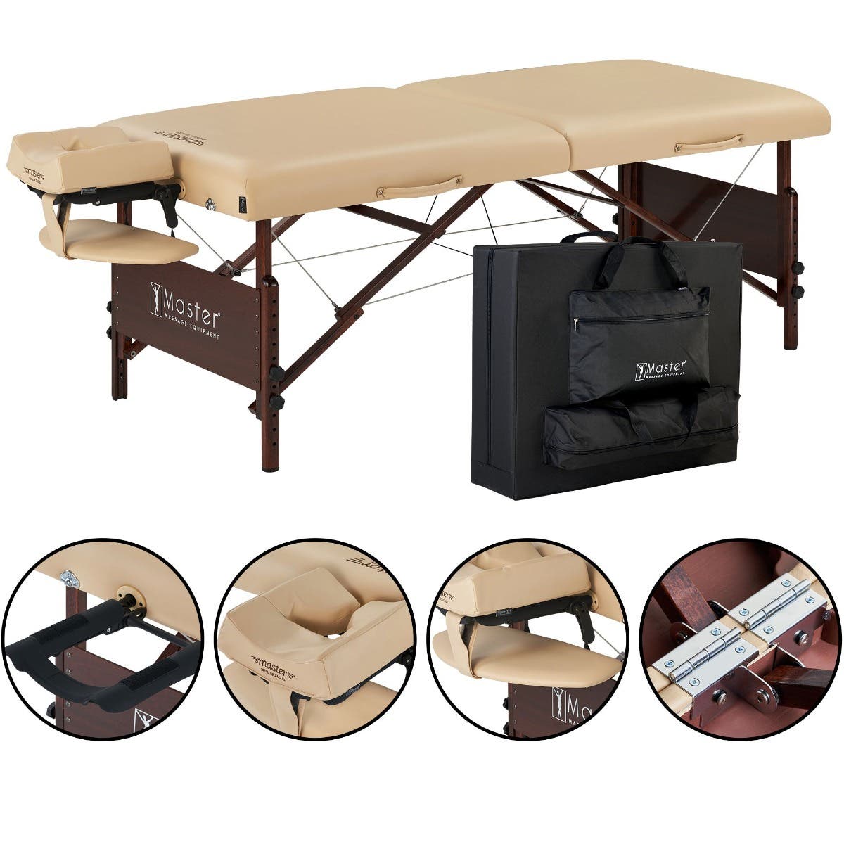 Master®Massage30DelRay™PortableMassageTablePackageSand