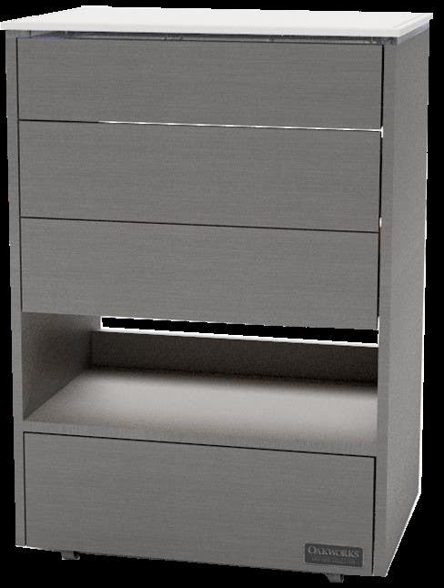 OAKWORKS®MastersCollectionHaloTrolleywith4Drawers