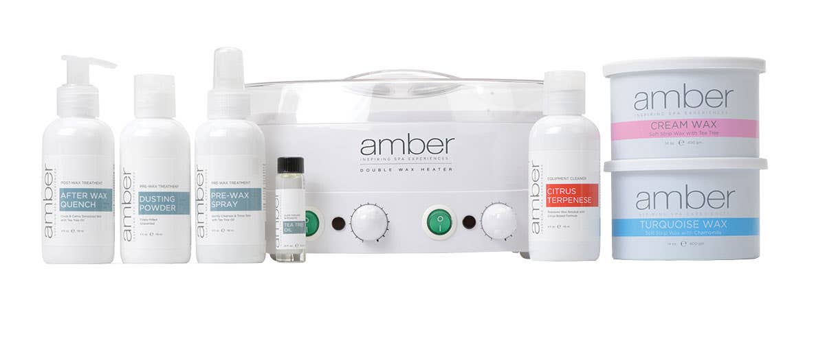 AmberDoubleMasterDepilatoryKitwithDoubleWaxHeater