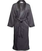 Mansfield Shimmer Lined Microfiber Robe Charcoal