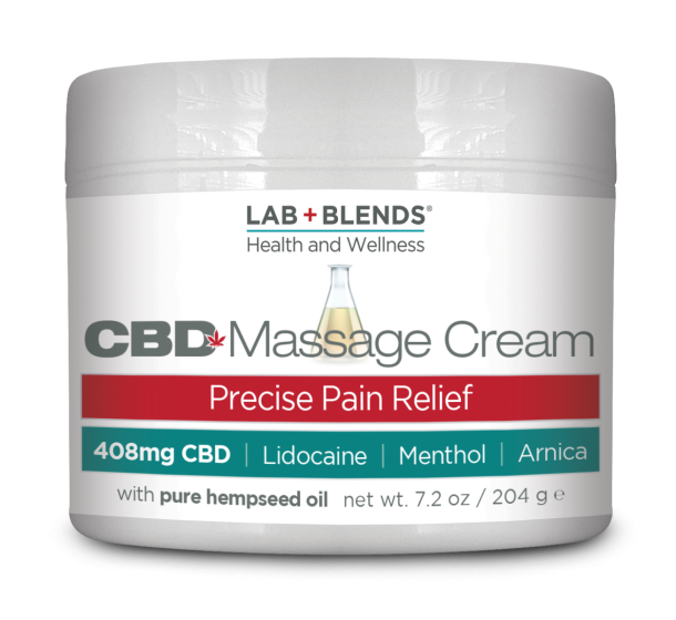 Lab+Blends™ 408mg CBD Massage Balm for Precise Pain Relief - THC Free 7.2 oz