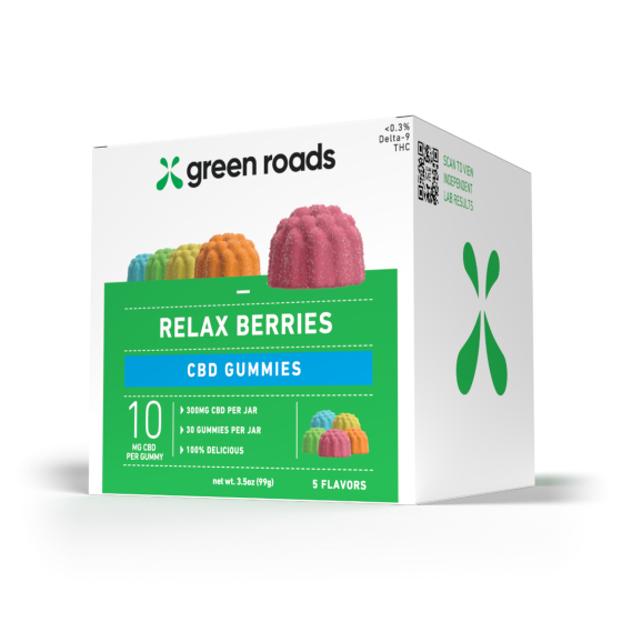 Green Roads® CBD Relax Berry Gummies, 300 mg-30 ct