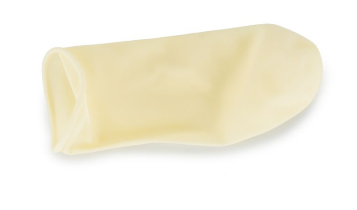 Finger Cots NONMEDICAL USE - White - Powdered Latex