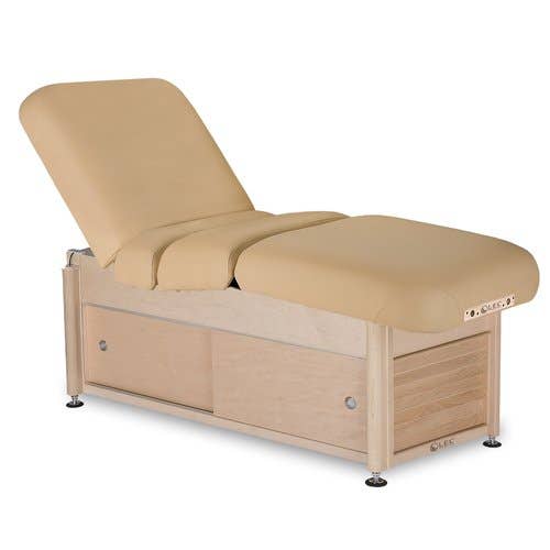 LivingEarthCrafts®Serenity™SalonTopTablewithDesignerCabinetBase