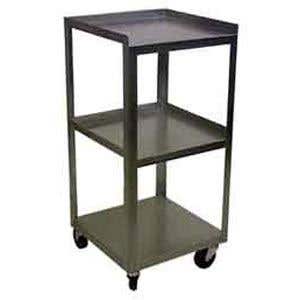 Stainless3ShelfCompactCart14X14X30