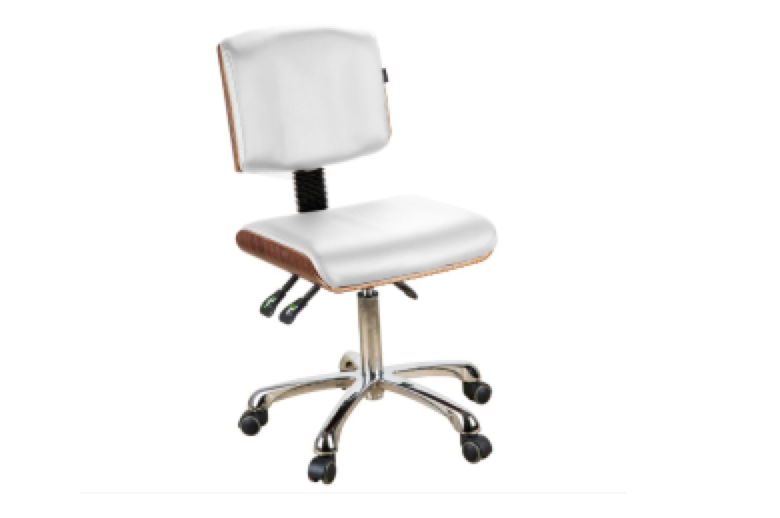 SilverfoxStoolwithBack,1071White